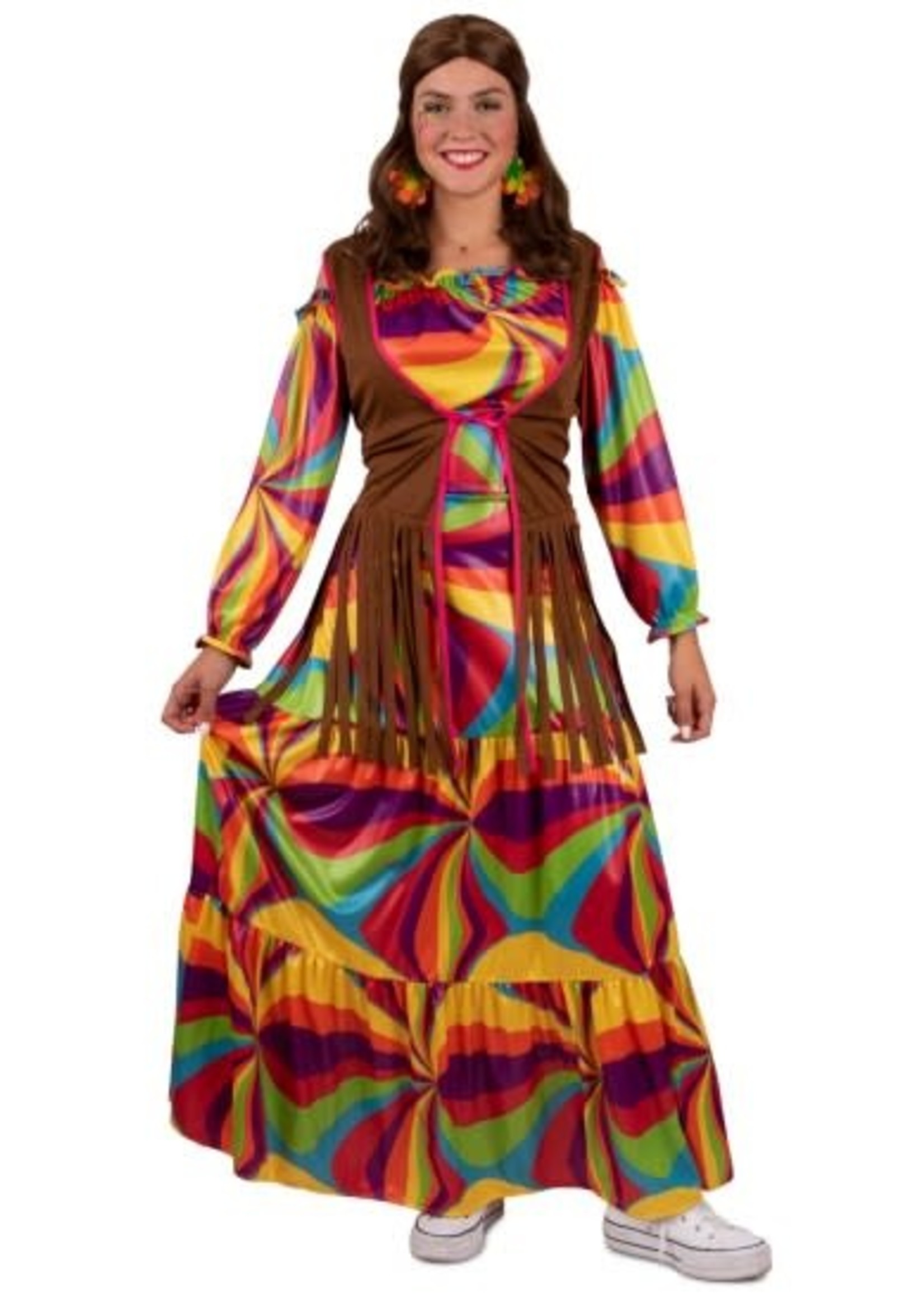 Feestkleding Breda Jurk Hippie lang multicolor