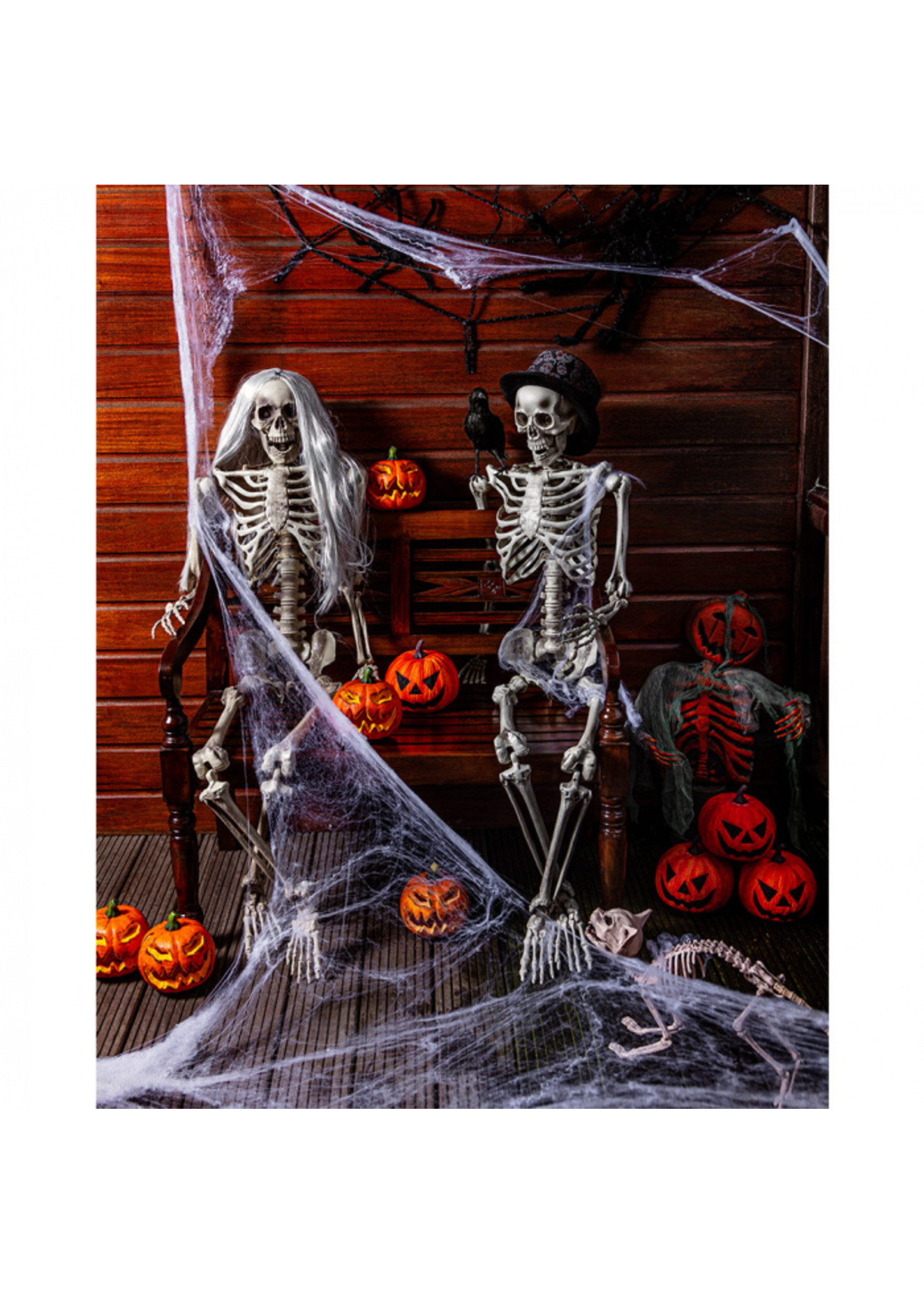 Feestkleding Breda Spinnenrag  20 gram met 3 spinnen