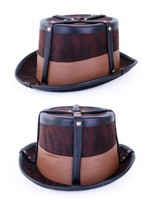 Feestkleding Breda Steampunk hoed bruin