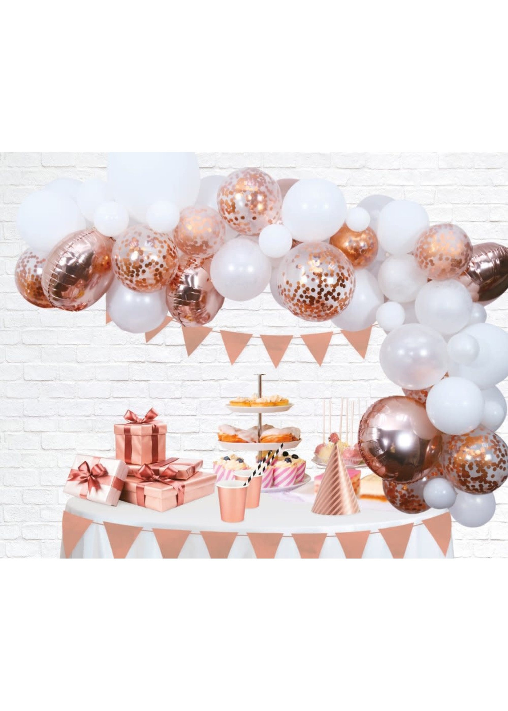 Feestkleding Breda Ballon deco kit rosè goud