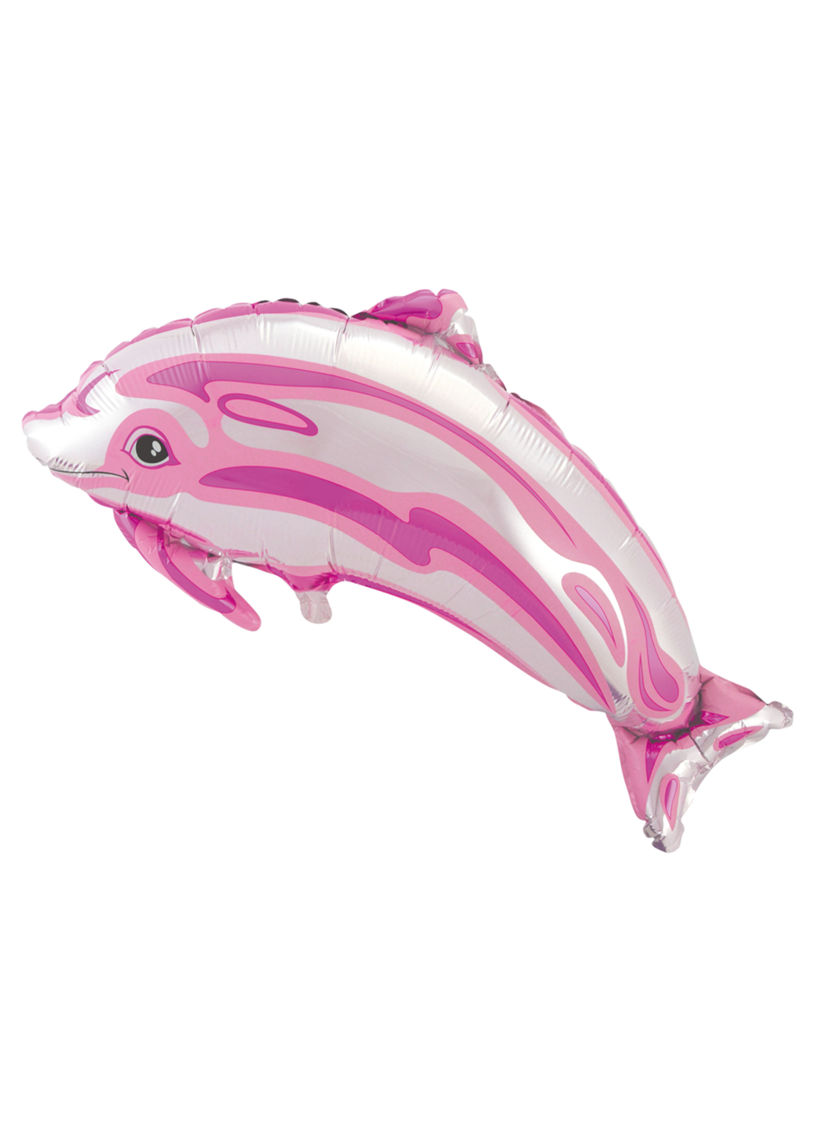 Feestkleding Breda Folieballon roze dolfijn 31 inch / 80 cm