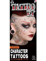 Feestkleding Breda Character Tattoo FX- Illustrated