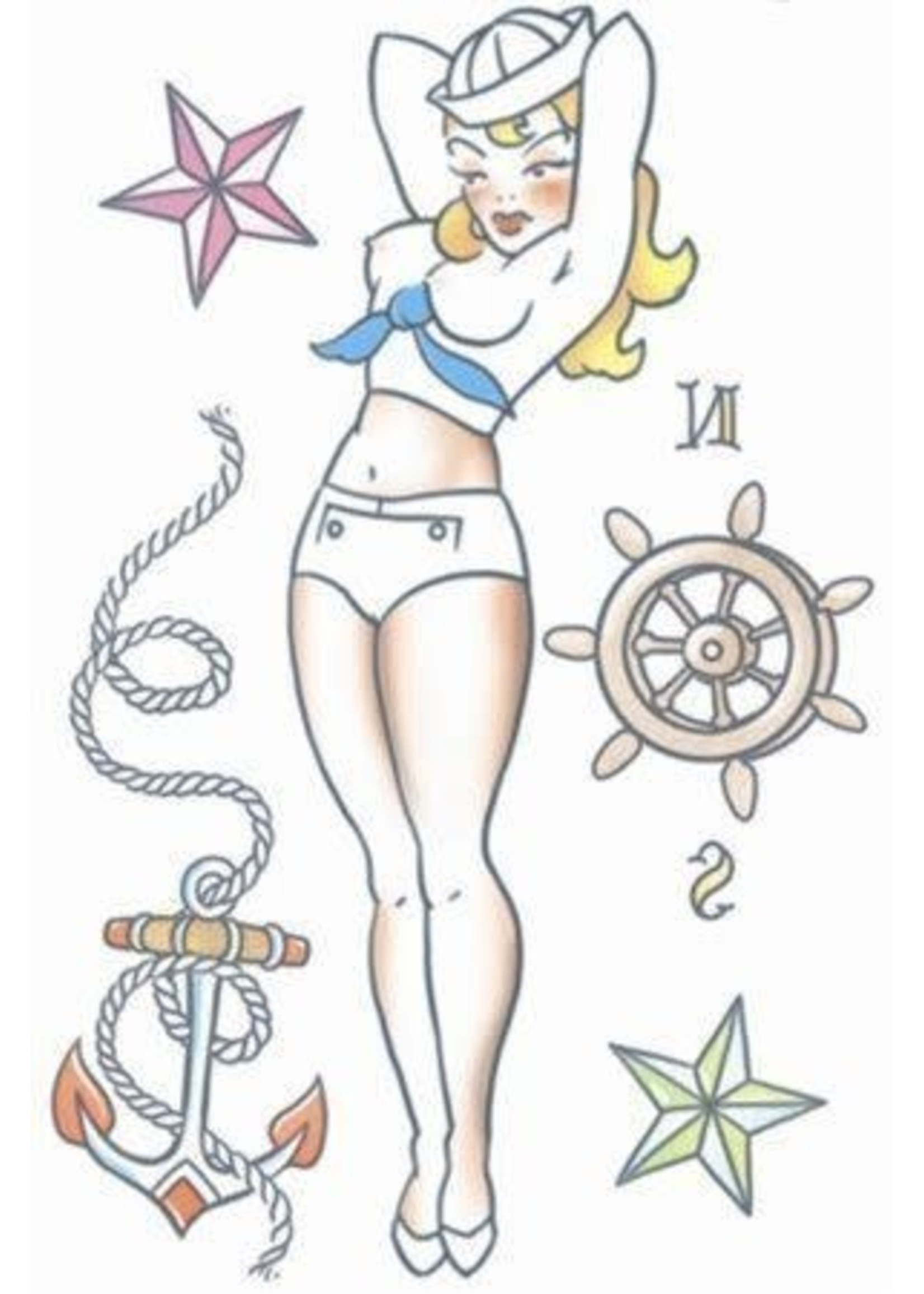 Feestkleding Breda Pin up Tattoos Sailer Girl