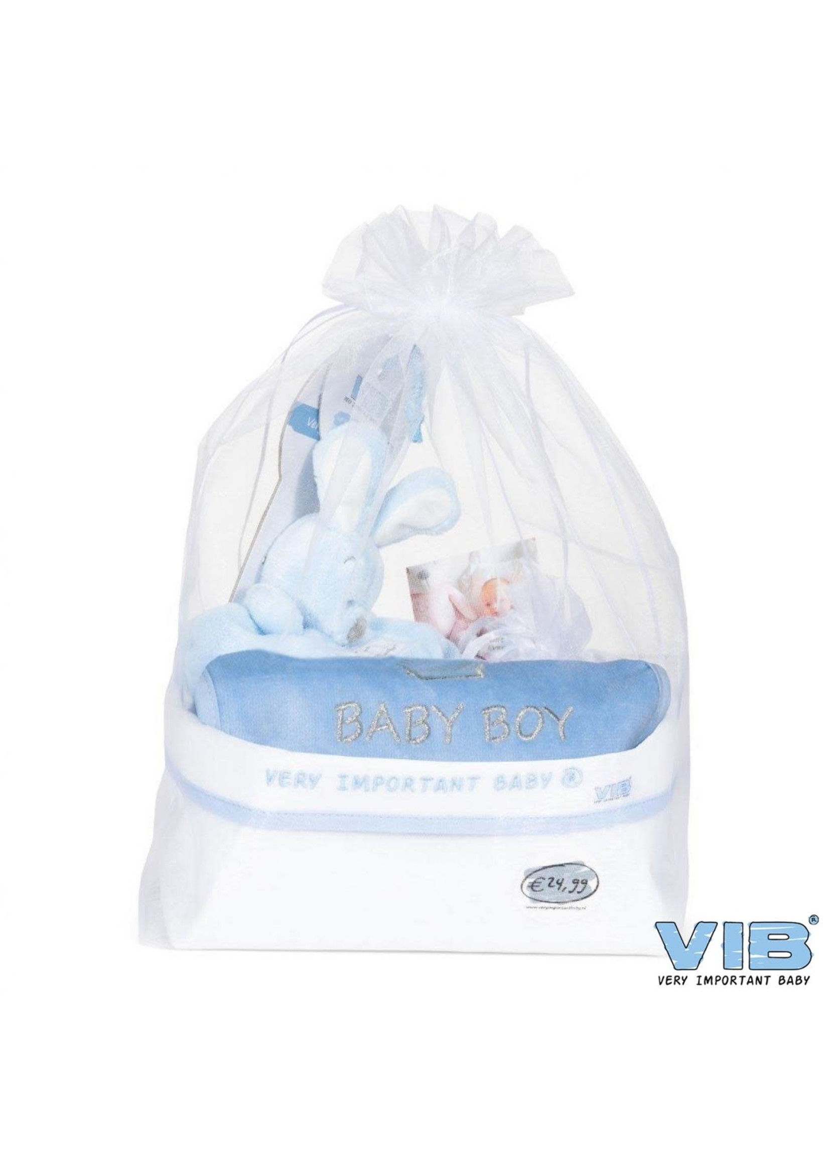 Feestkleding Breda Baby gift Pakket met commodemandje Boy L