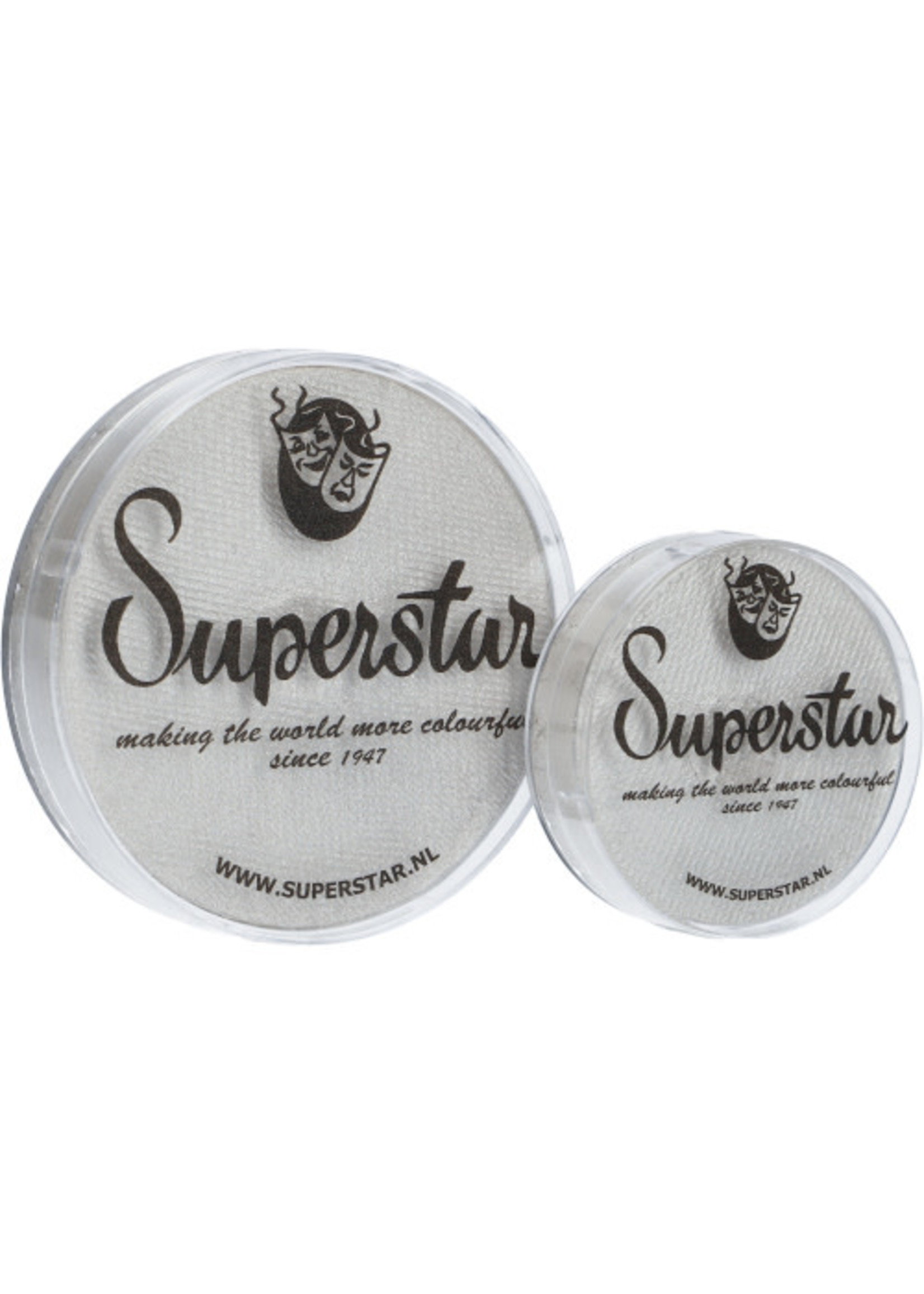 Feestkleding Breda Schmink Superstar silver white (shimmer) 140