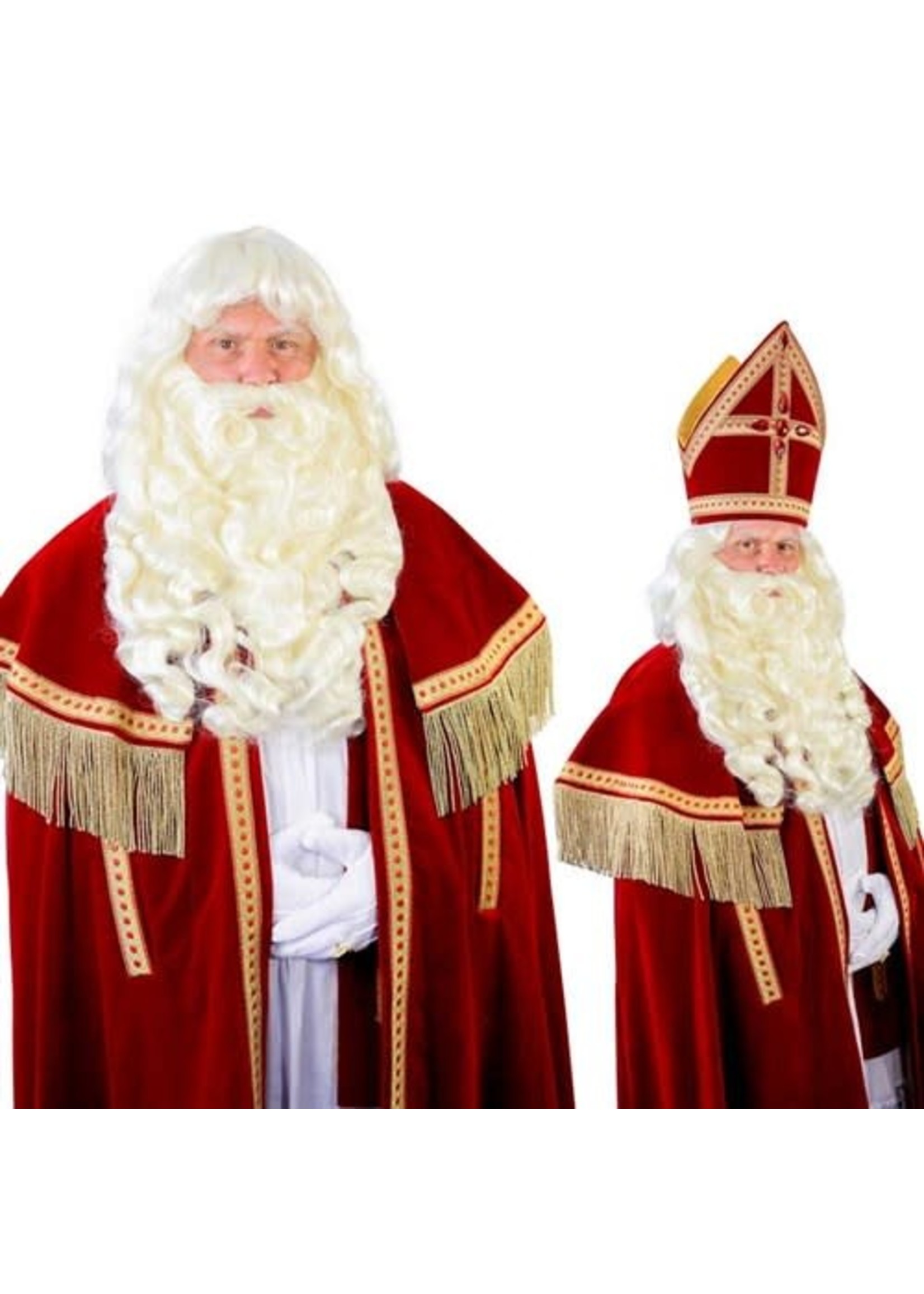 Feestkleding Breda Baardstel Sinterklaas kanekalon