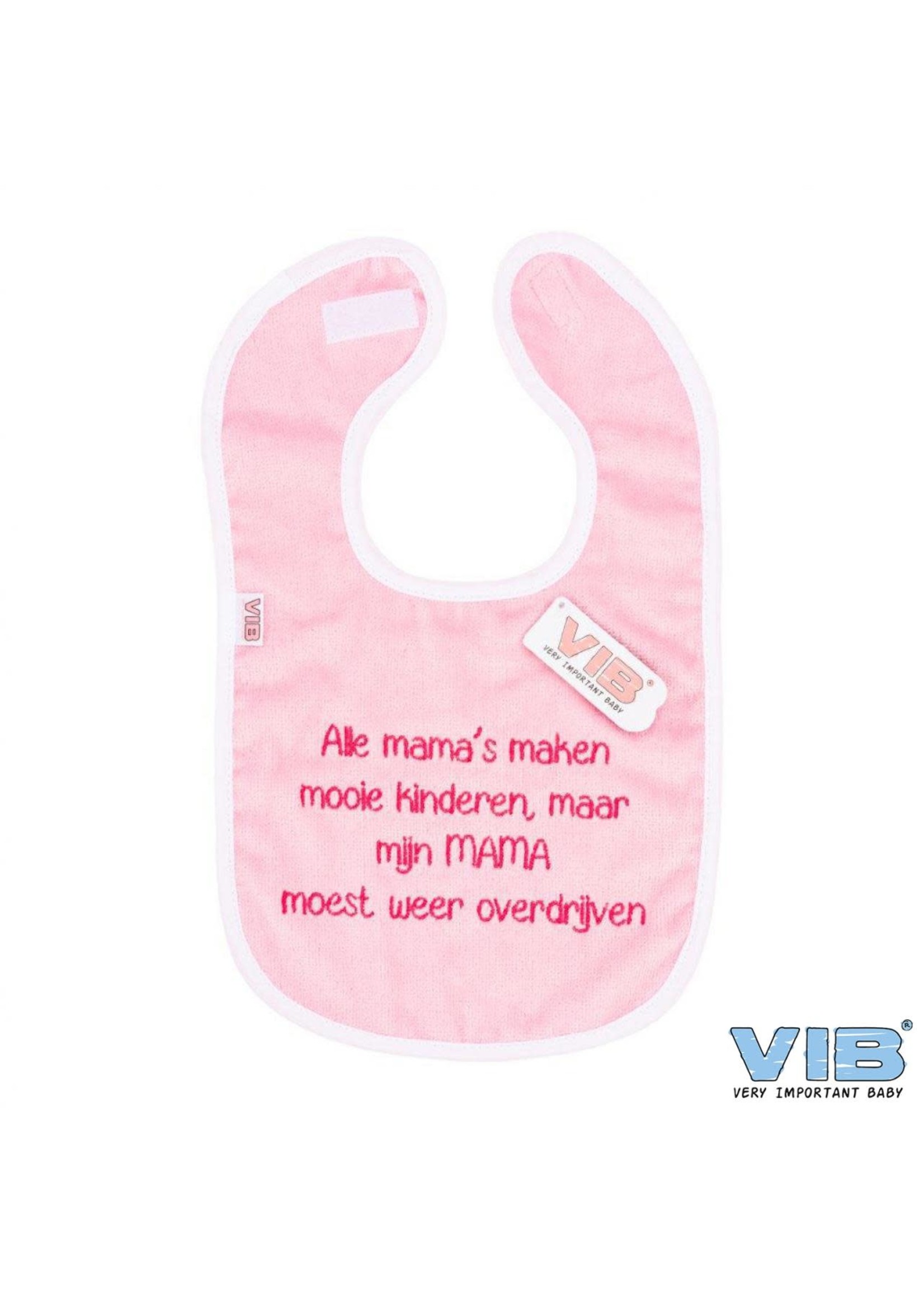 Feestkleding Breda Baby slabbetjes Mama roze