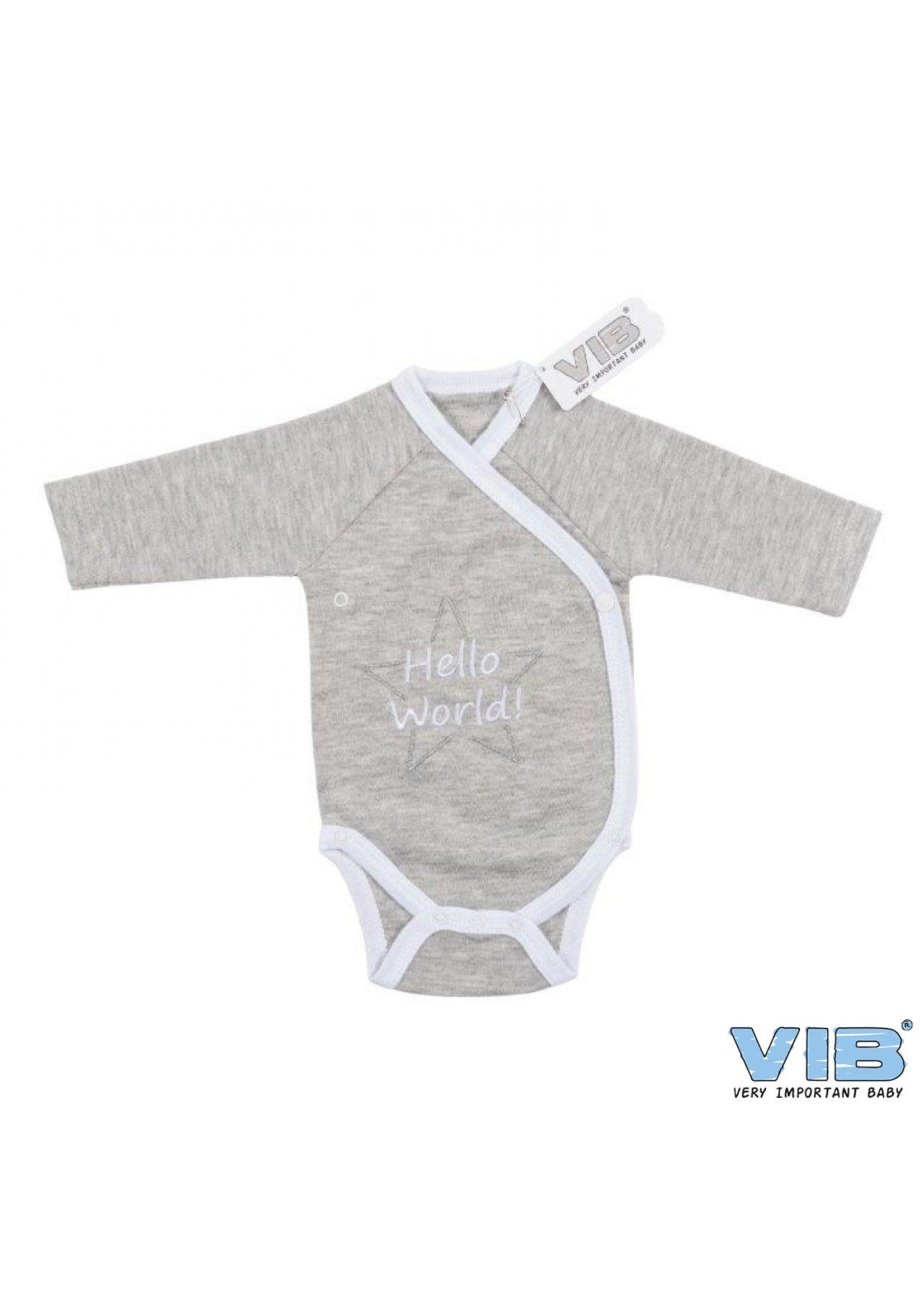 Feestkleding Breda Baby romper Hello world 0-3 Maanden