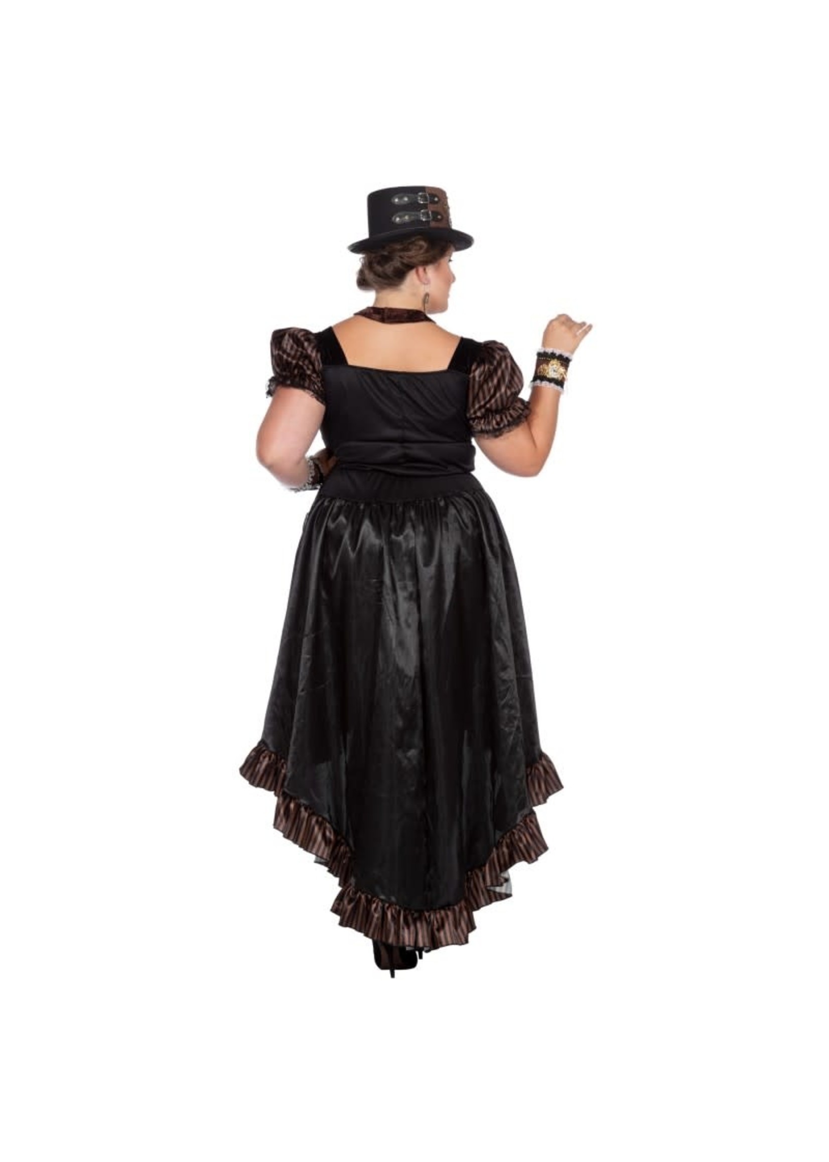 Wilbers & Wilbers Jurk Steampunk  zwart