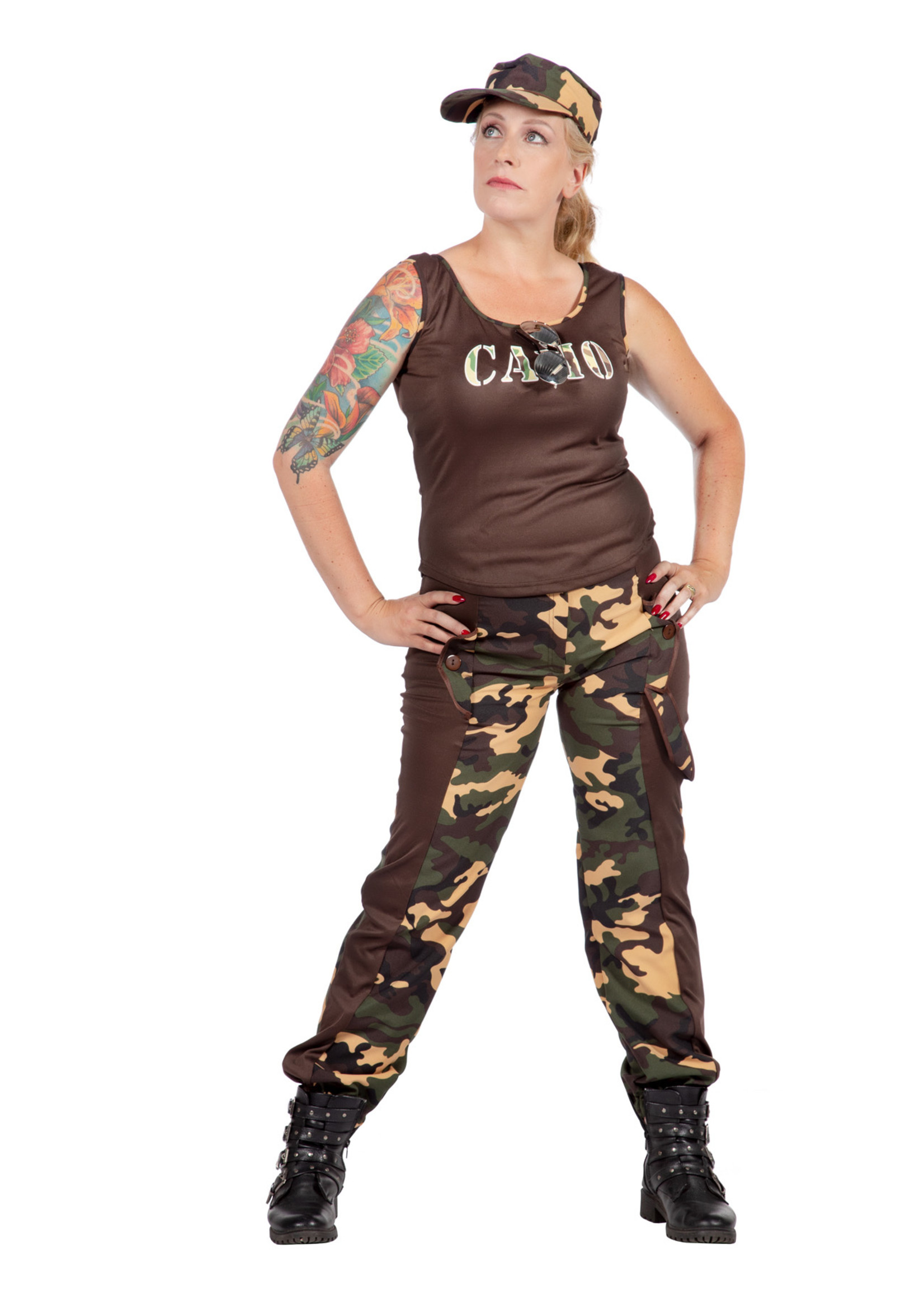 Feestkleding Breda Kostuum Camo Girl