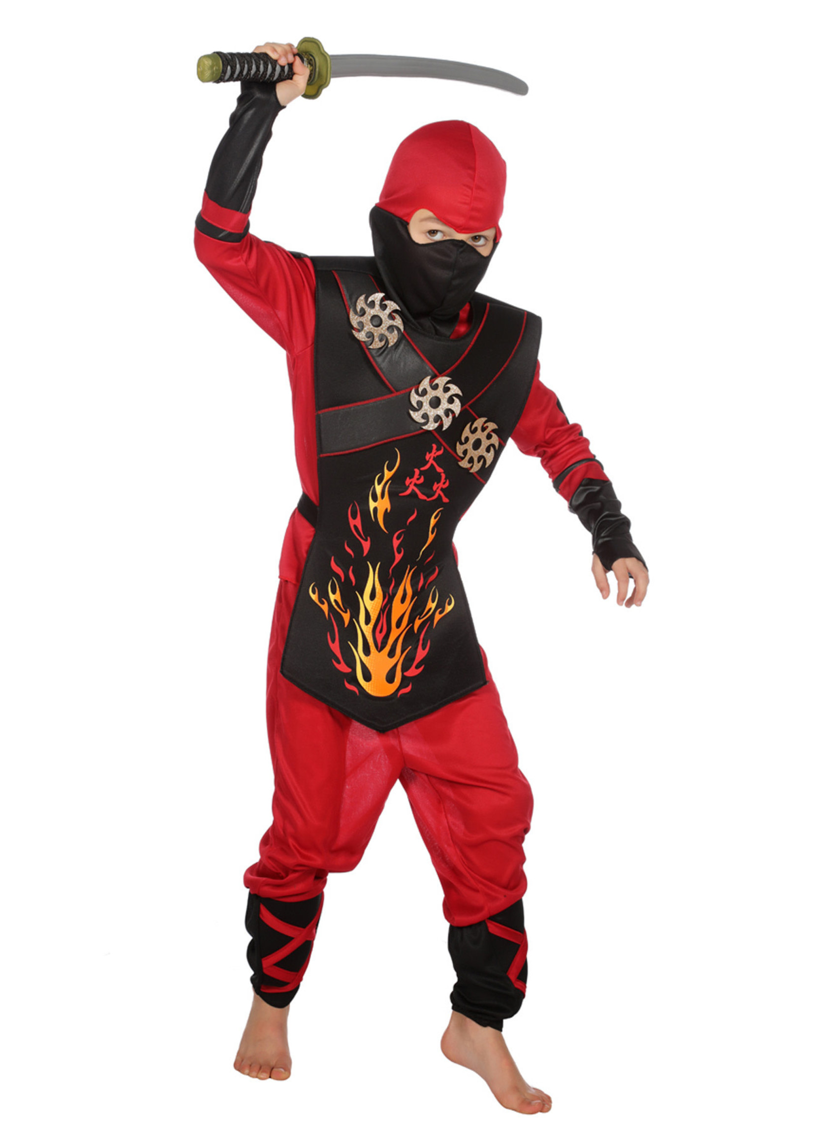 Wilbers & Wilbers Kostuum Ninja Fire kind