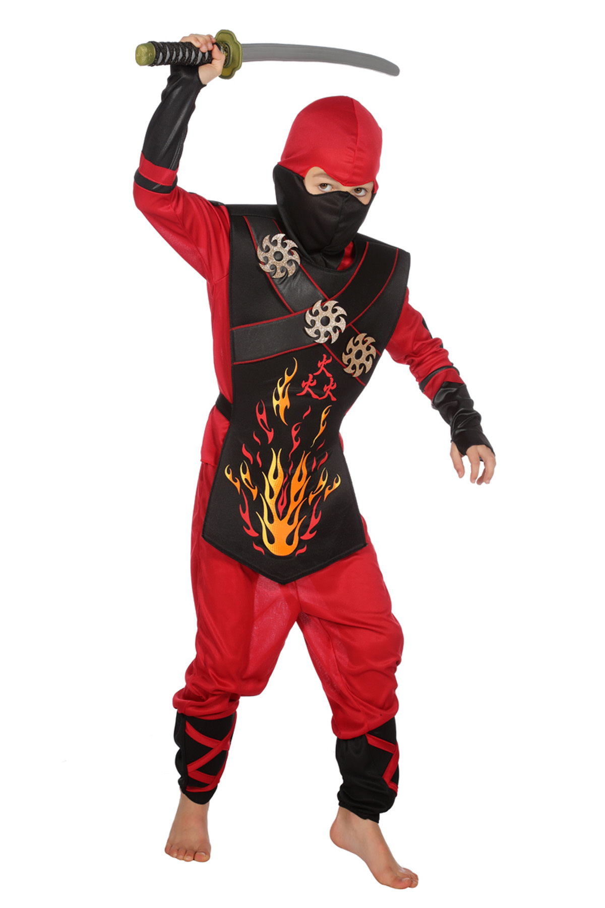 Smiffys Ninja Assassin Costume, Black & Blue
