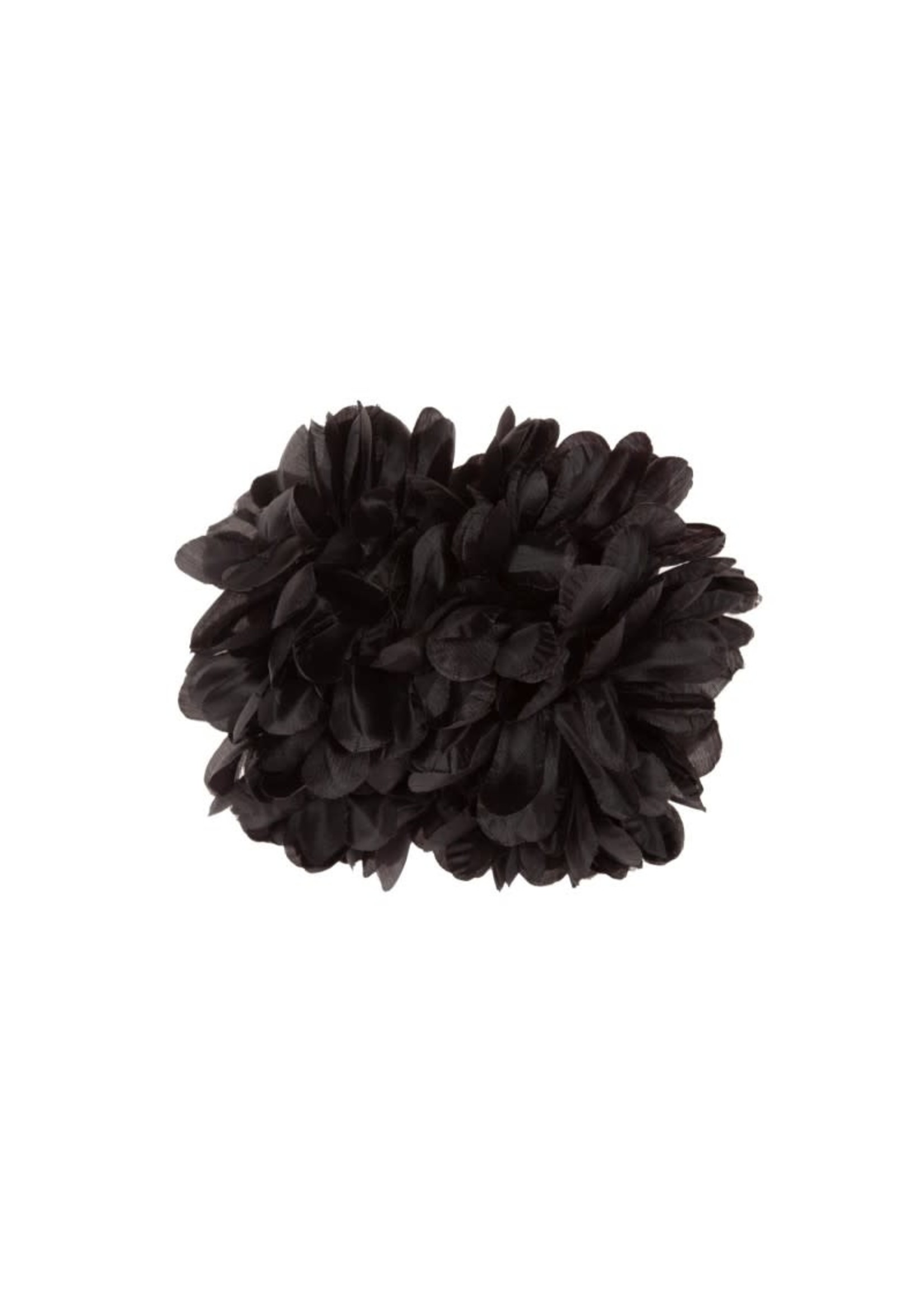 Feestkleding Breda Haarklip bloem zwart