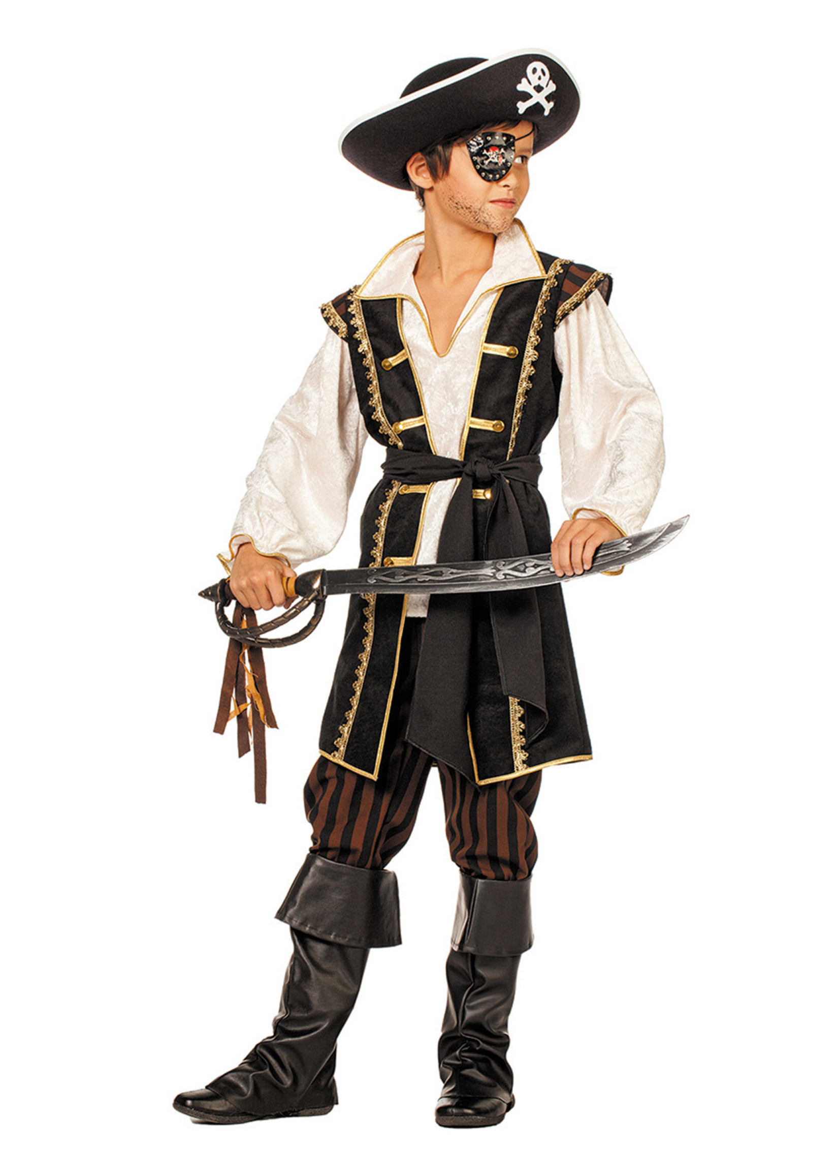 Feestkleding Breda Kostuum piraat bruin kind