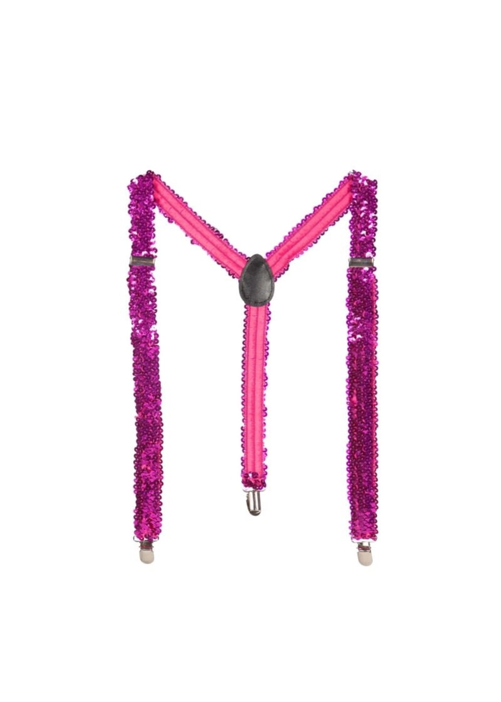 Wilbers & Wilbers Bretels pailletten pink