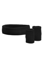 Wilbers & Wilbers Zweetbandjes set van 3 zwart