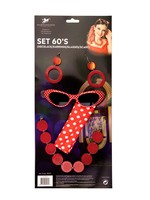 Feestkleding Breda Sixties set rood