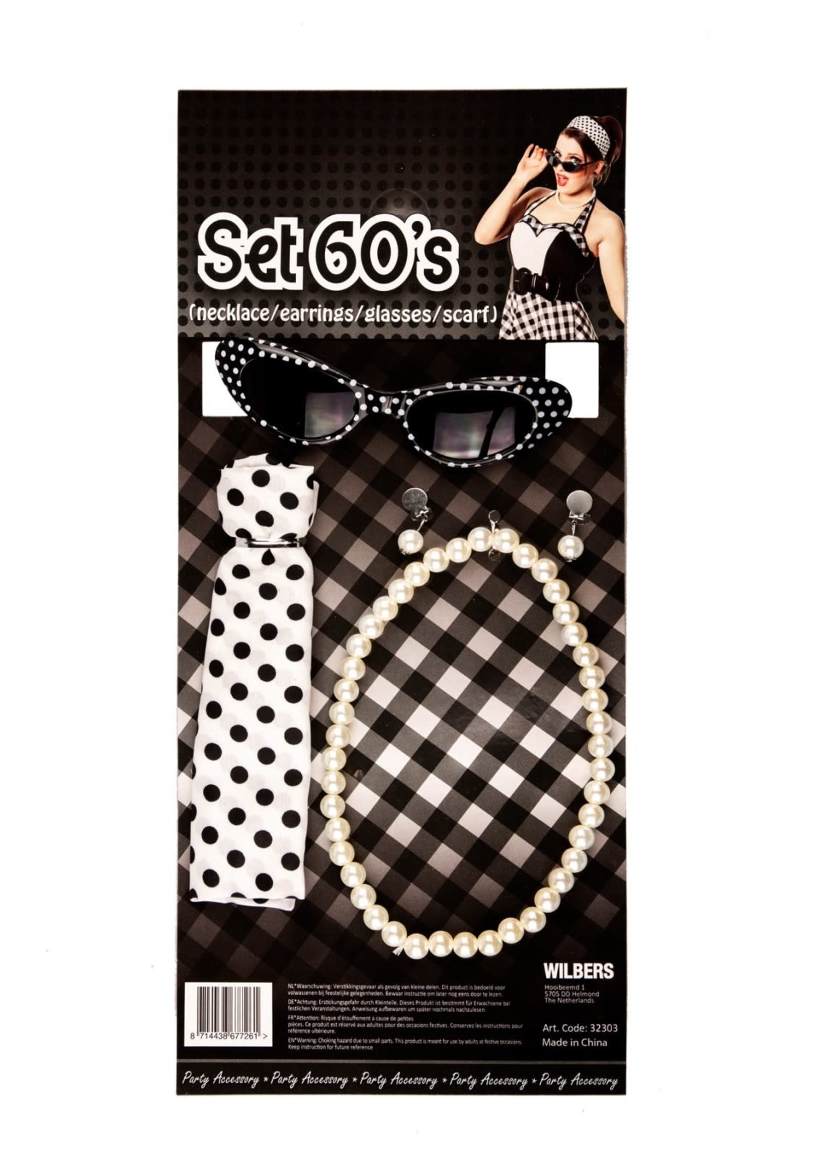 Wilbers & Wilbers Sixties set zwart-wit