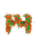 Feestkleding Breda Boa gemeleerd oranje groen