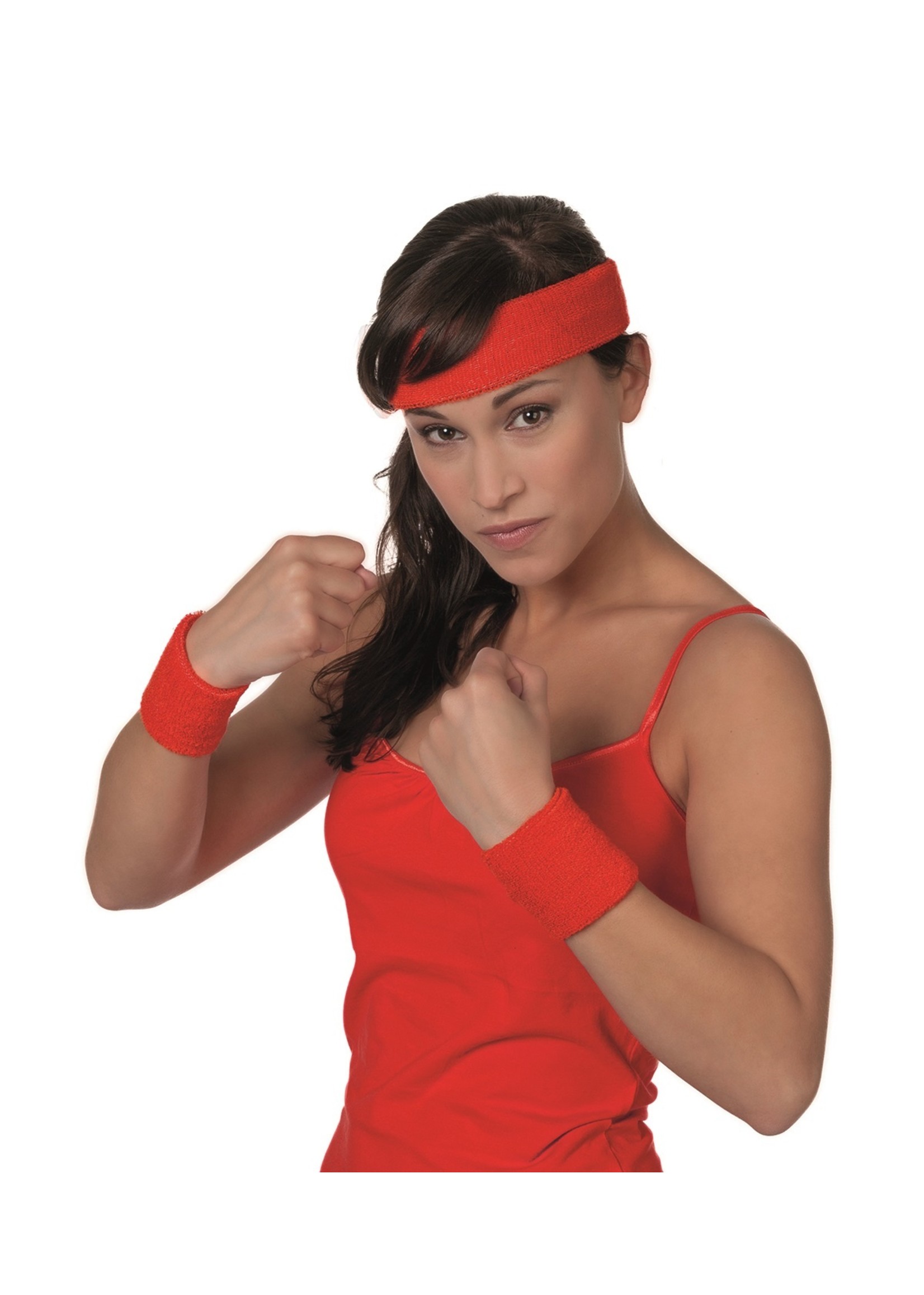 Wilbers & Wilbers Zweetbandjes set van 3 rood