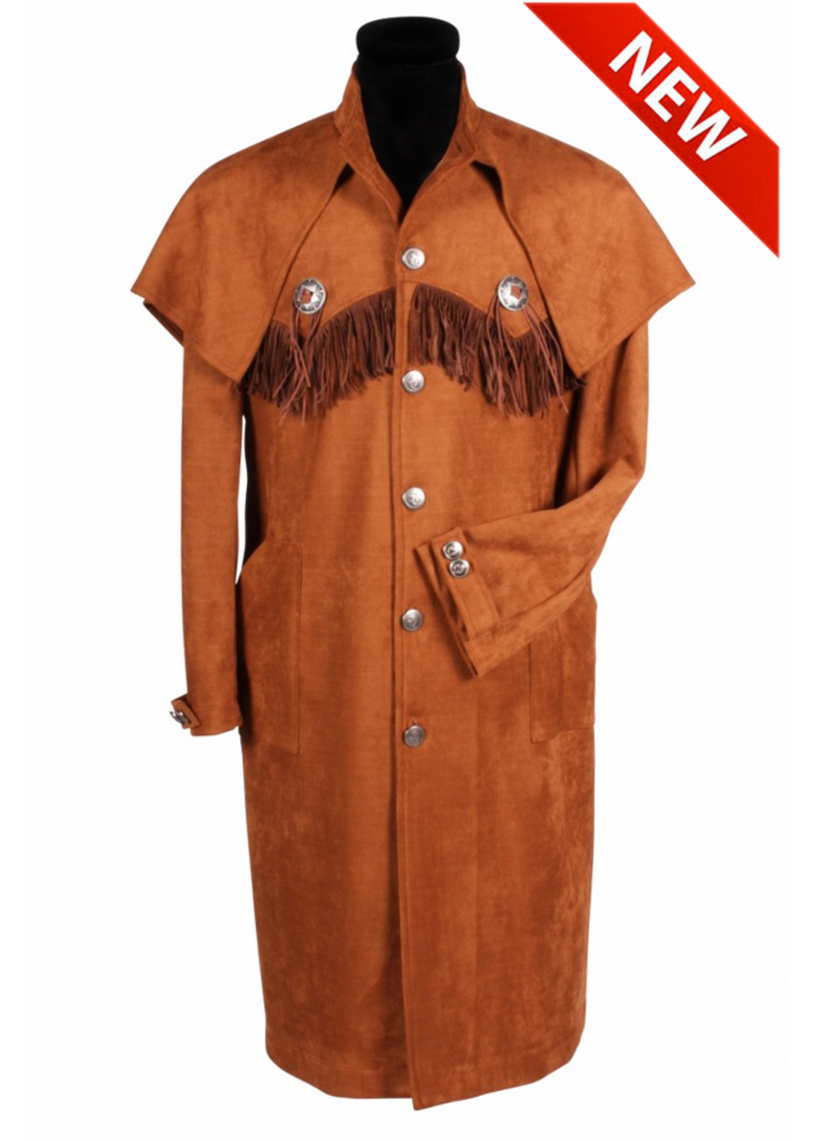 Feestkleding Breda Jas heer ''Wildwest'', Bruin