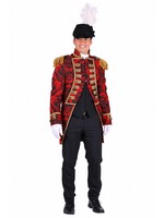 Thetru Jas heer ''Nelson brocaat'', Rood-Zwart