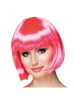 Feestkleding Breda Pruik rose boblijn