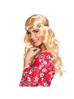 Feestkleding Breda Pruik Joy blond met haarband