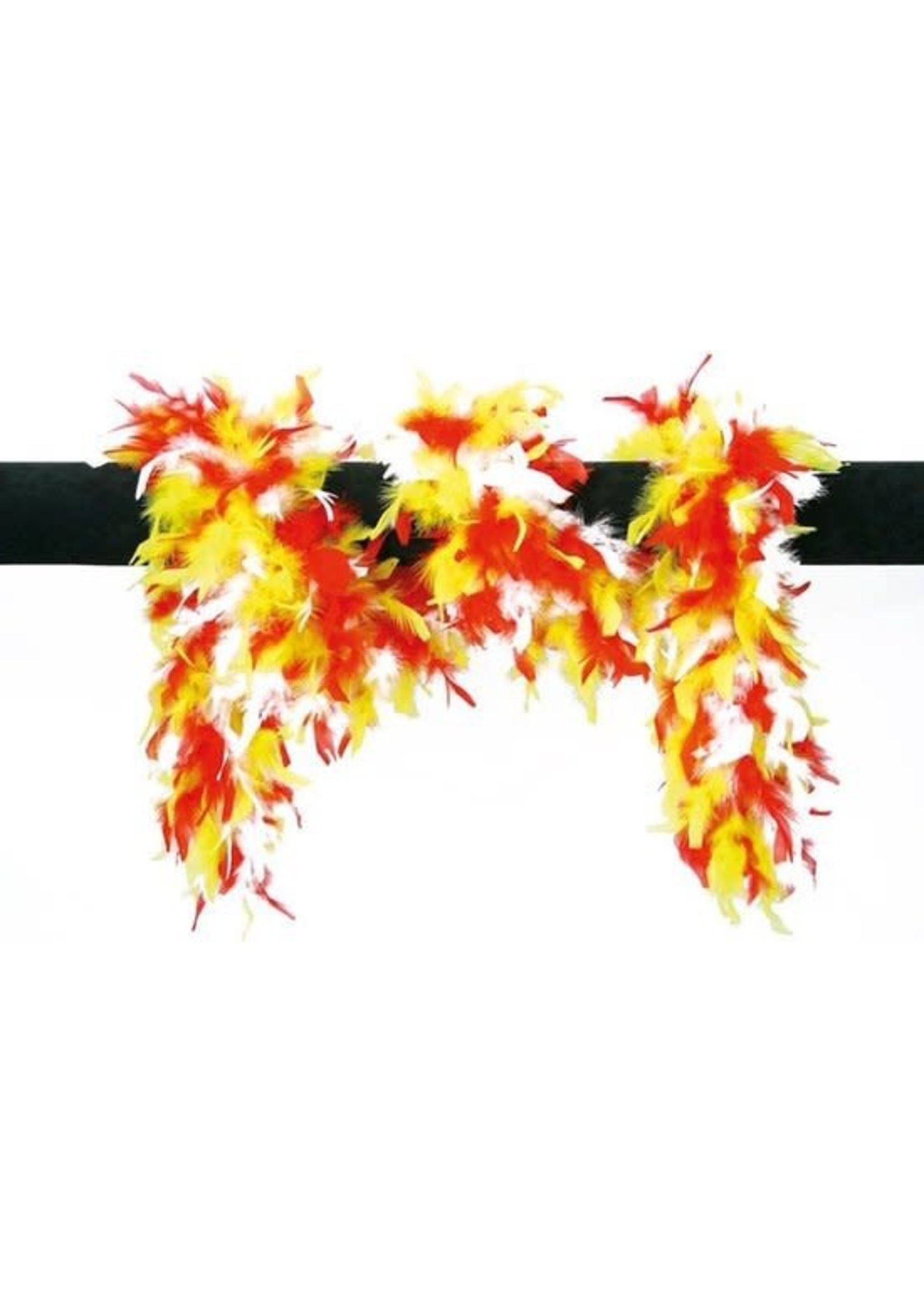 Wilbers & Wilbers Boa rood wit geel 180 cm