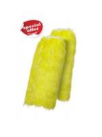 Feestkleding Breda Beenwarmers neon geel