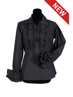Thetru Piratenblouse dame, Zwart