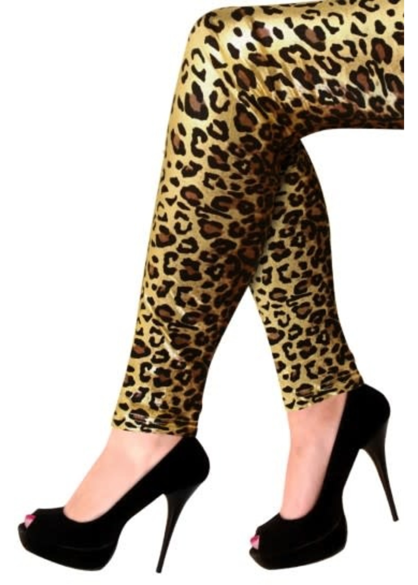 Feestkleding Breda Legging metallic panther