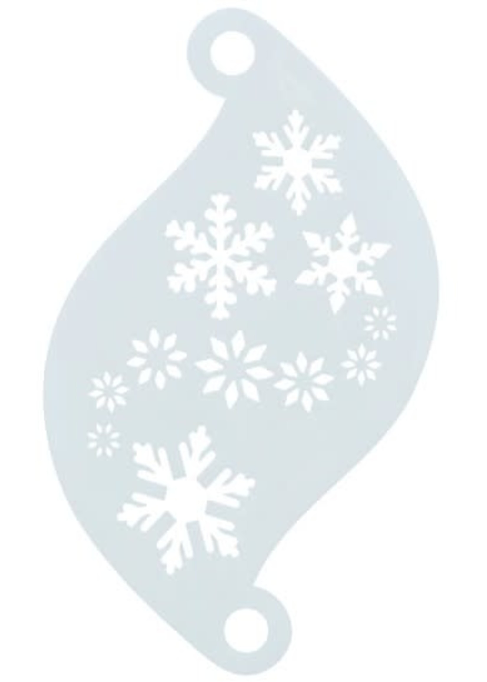 Feestkleding Breda Face paint stencil Superstar snowflakes