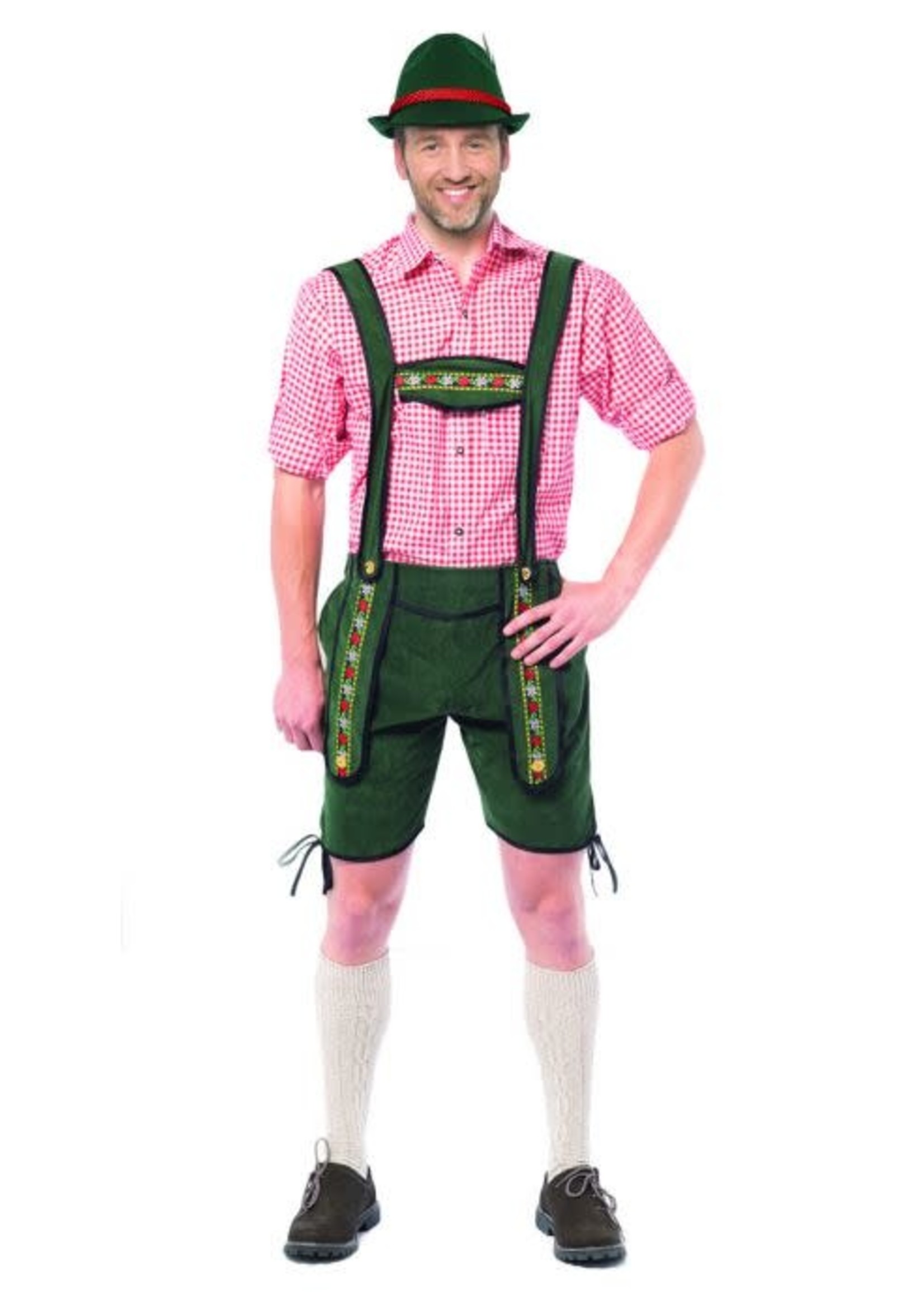 Feestkleding Breda Tiroler broek Johann kort groen