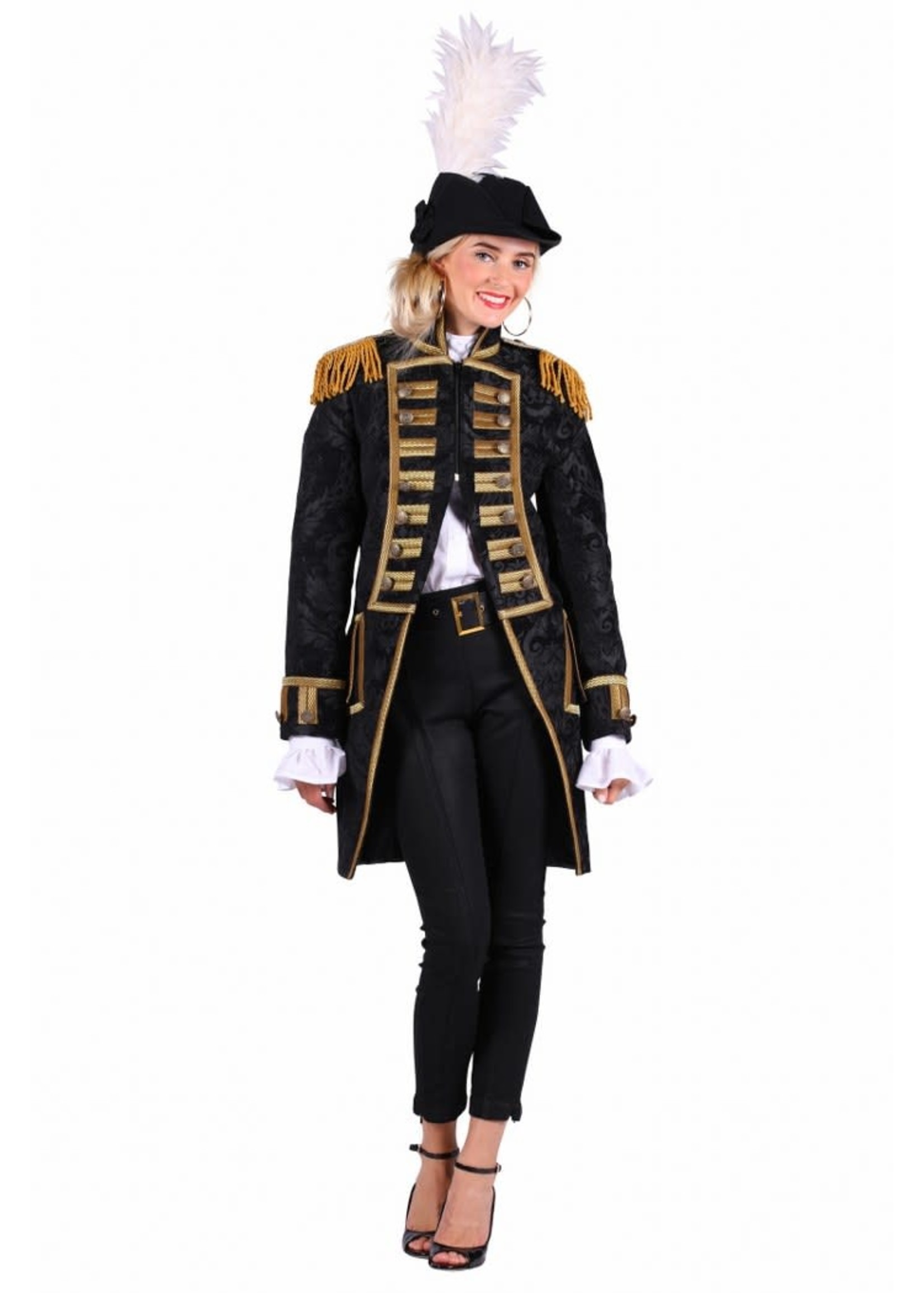 Thetru Jas dame ''Nelson brocaat'', Zwart-Zwart