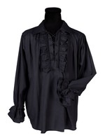Feestkleding Breda Piratenshirt heer zwart
