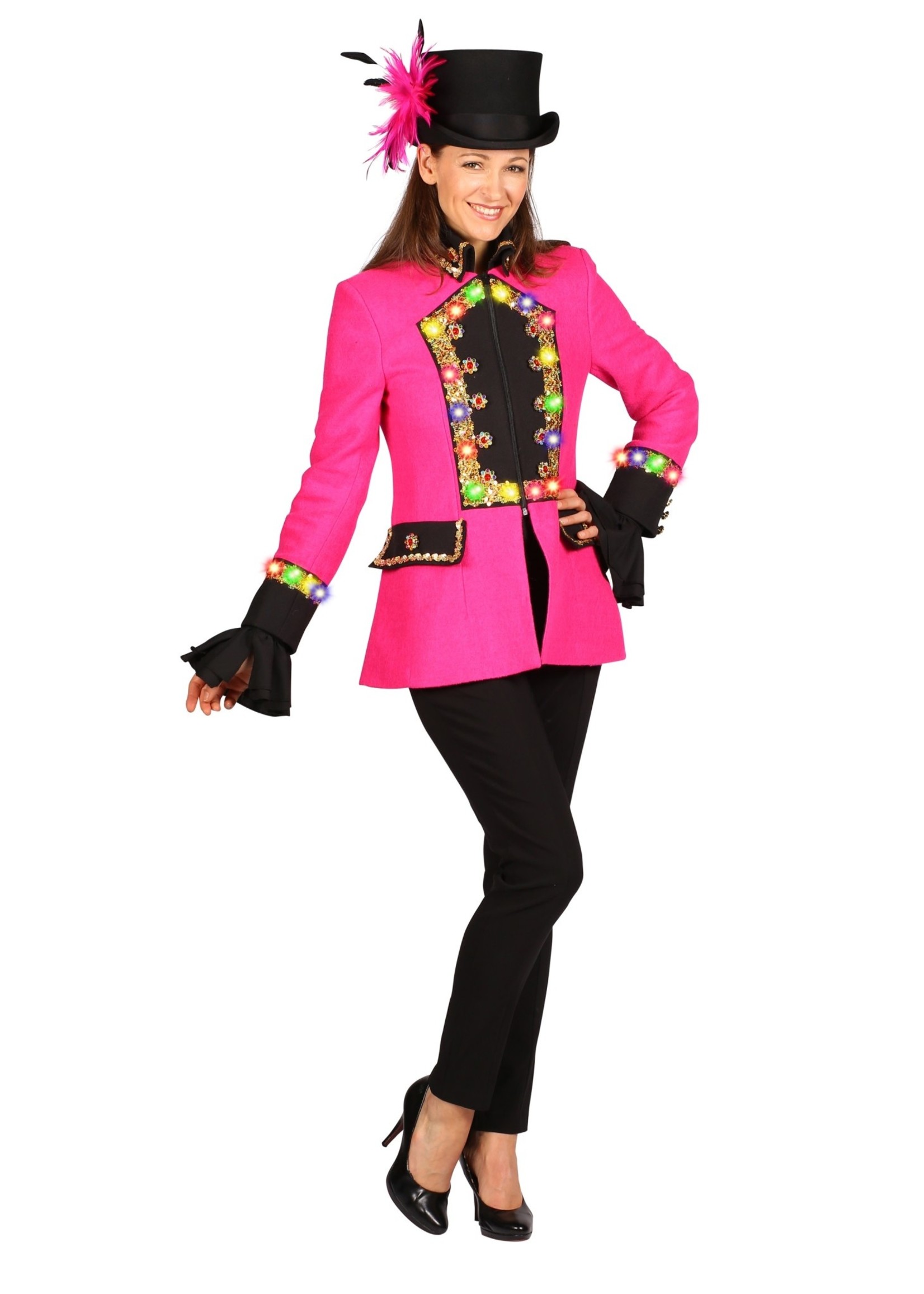 Thetru Jas LED Shaula dames, roze multi color