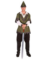 Feestkleding Breda Tuniek Robin Hood heren, groen