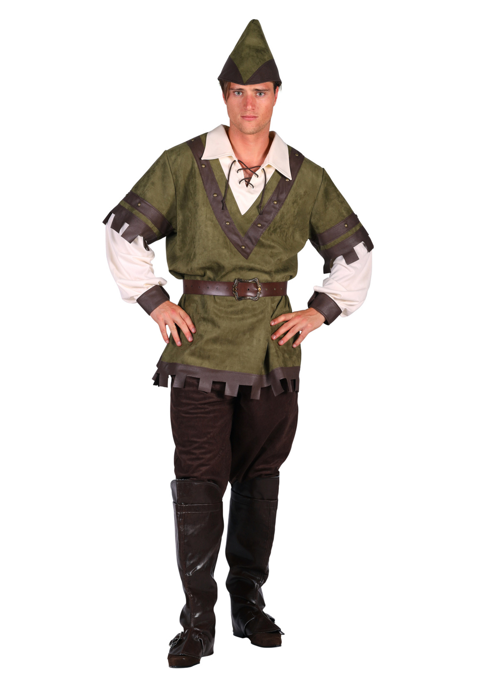 Feestkleding Breda Tuniek Robin Hood heren, groen