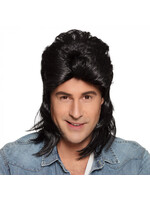 Feestkleding Breda Pruik Jimmy zwart
