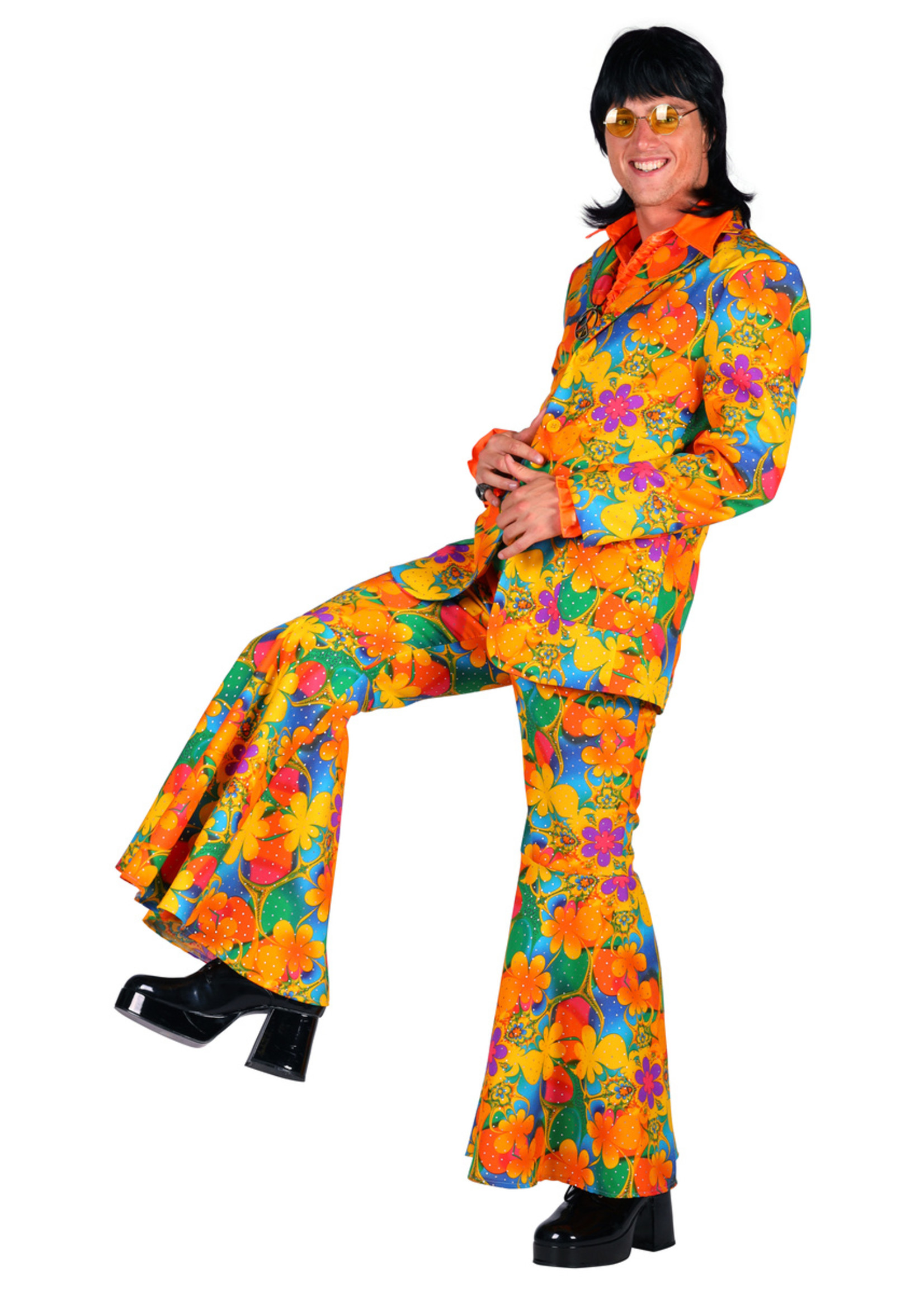 Thetru Hippie kostuum "Broadwayne" oranje