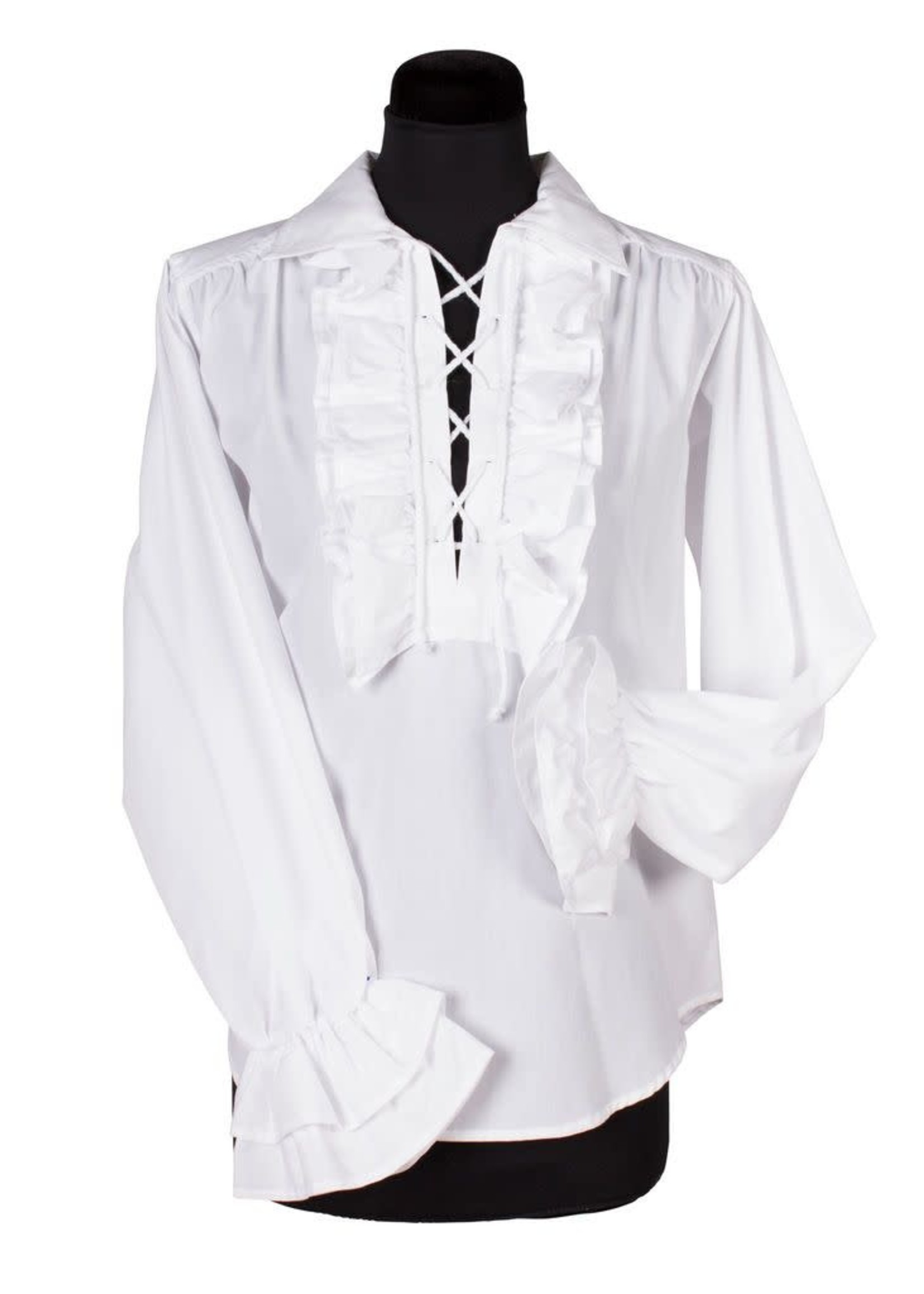 Feestkleding Breda Piratenblouse dame, wit