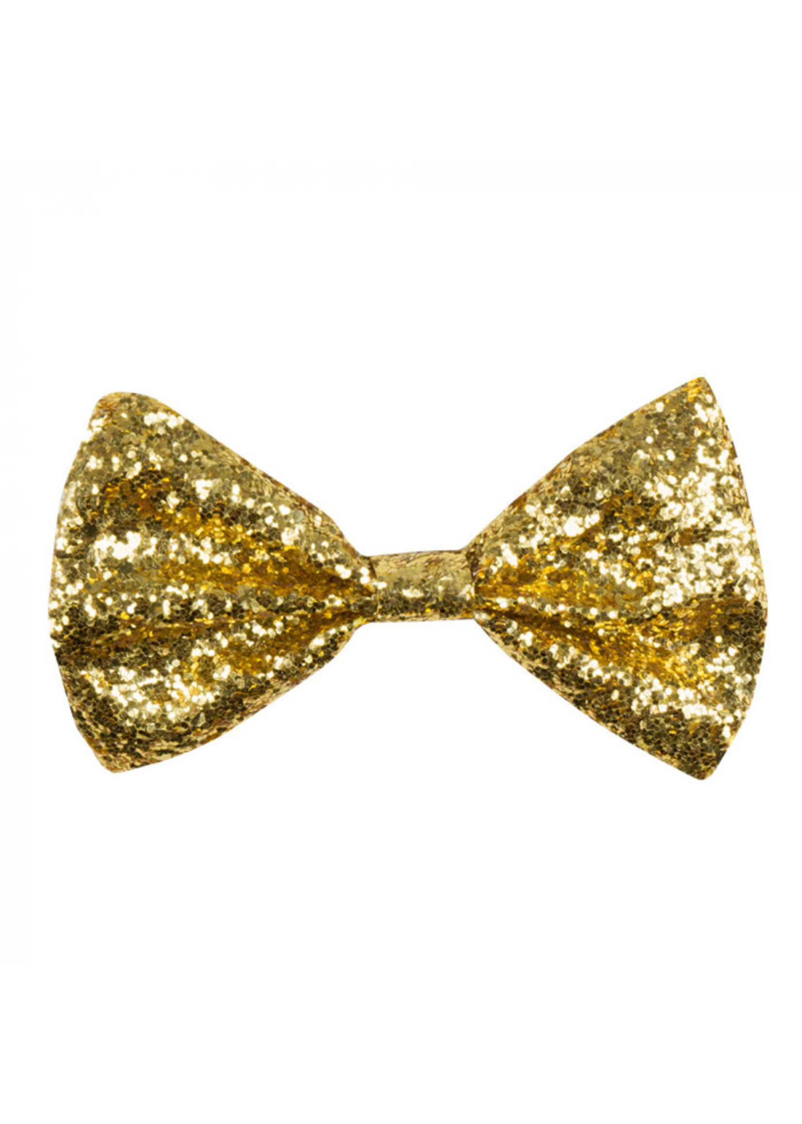 Feestkleding Breda Vlinderstrik Glitter goud