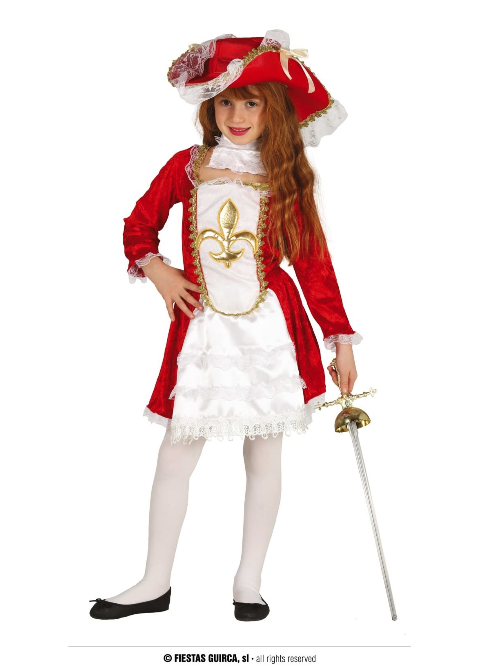 Feestkleding Breda Jurk Musketier meisje