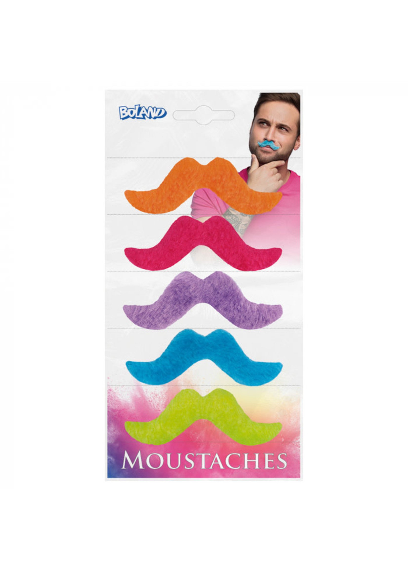 Feestkleding Breda Set 5 snorren div. kleuren