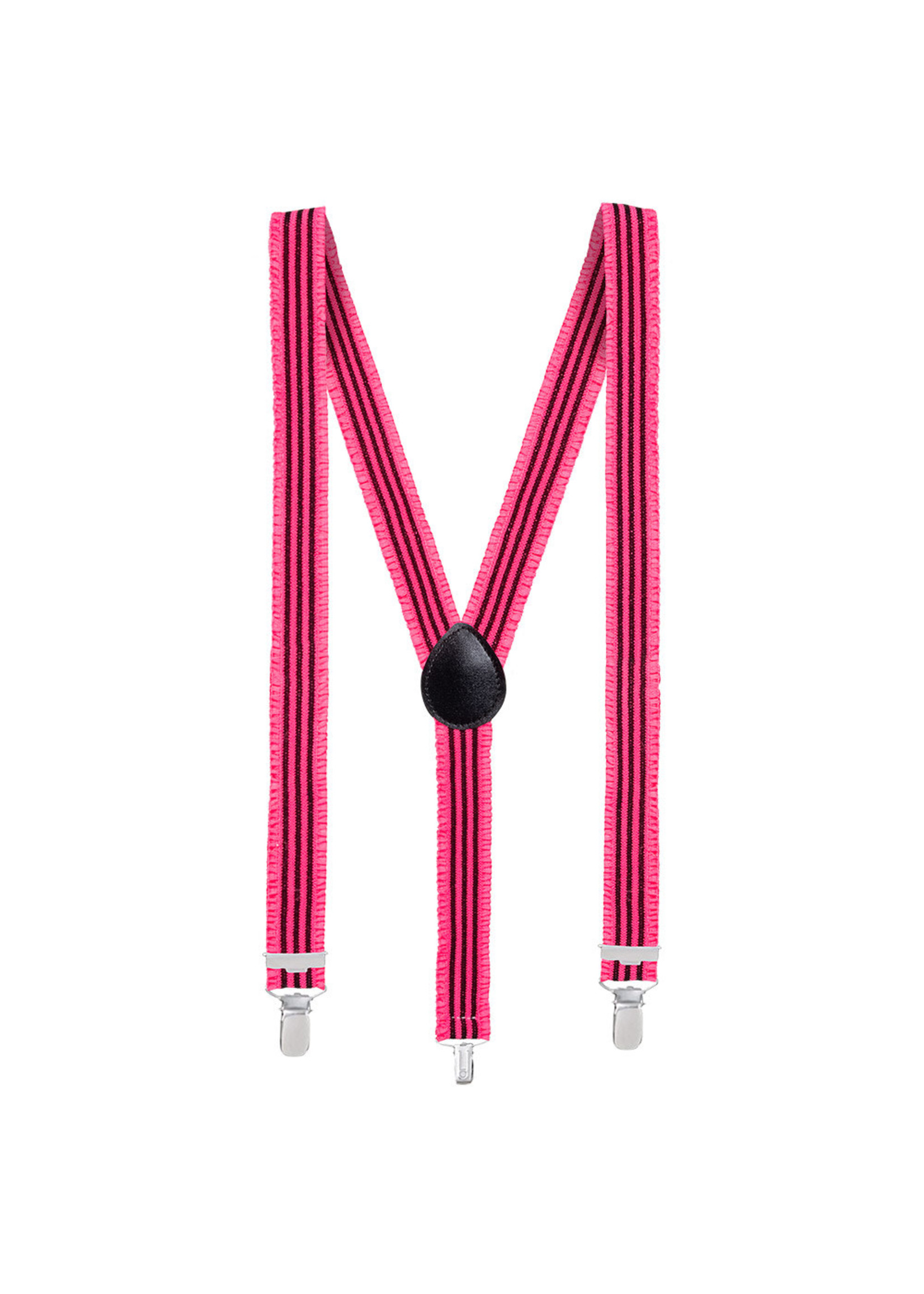 Boland Bretels Ruches UV neon roze