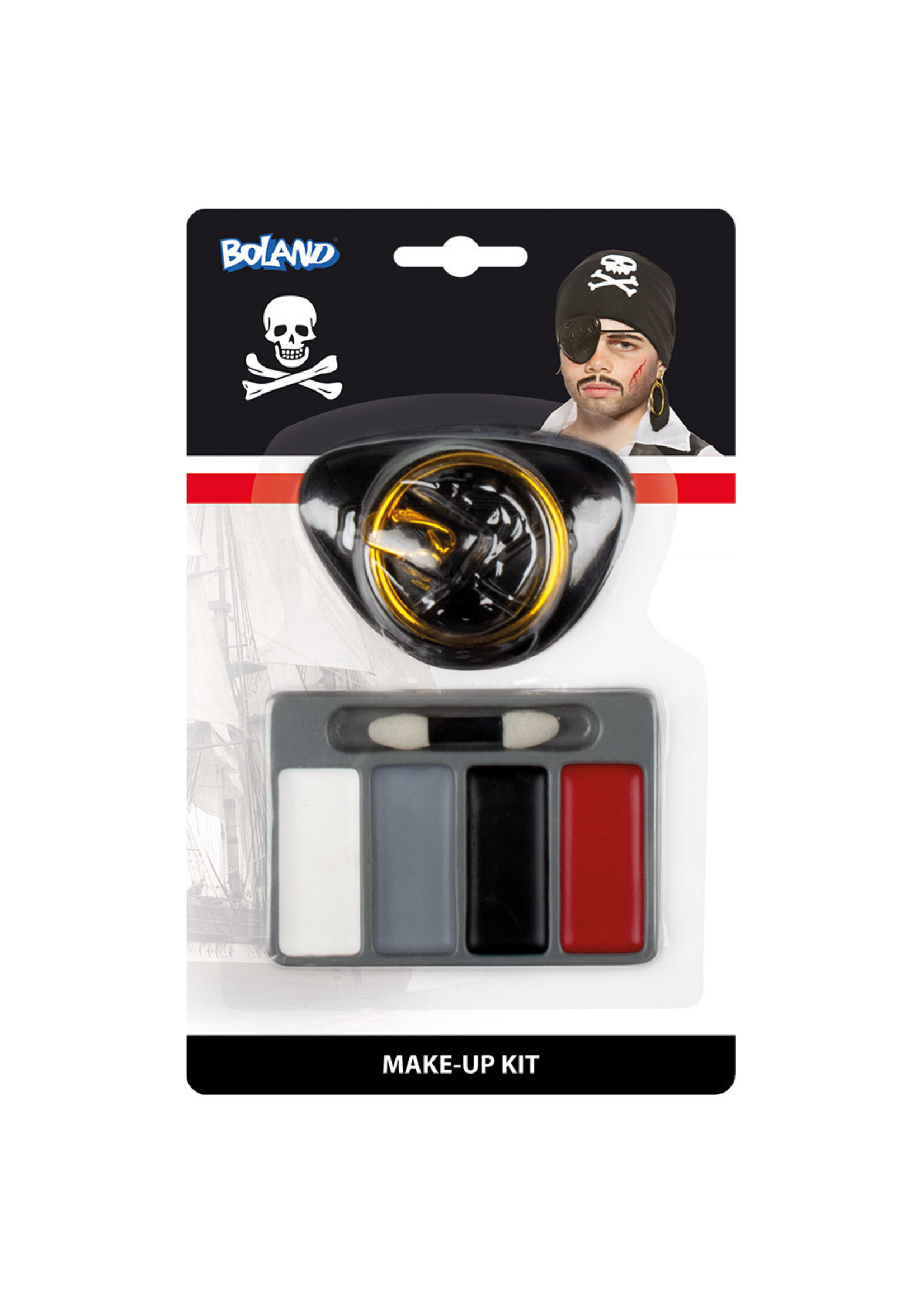 Feestkleding Breda Piraat make-up kit