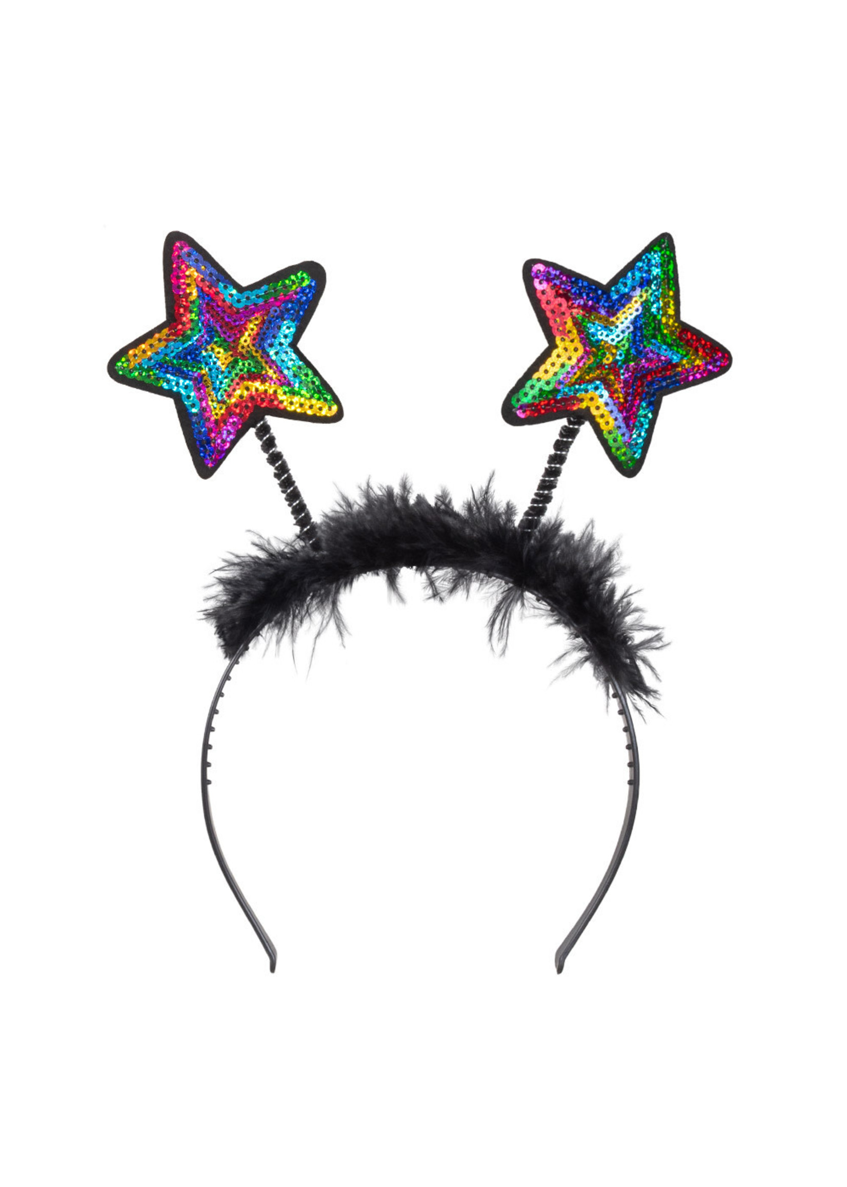 Feestkleding Breda Tiara Sterren regenboog