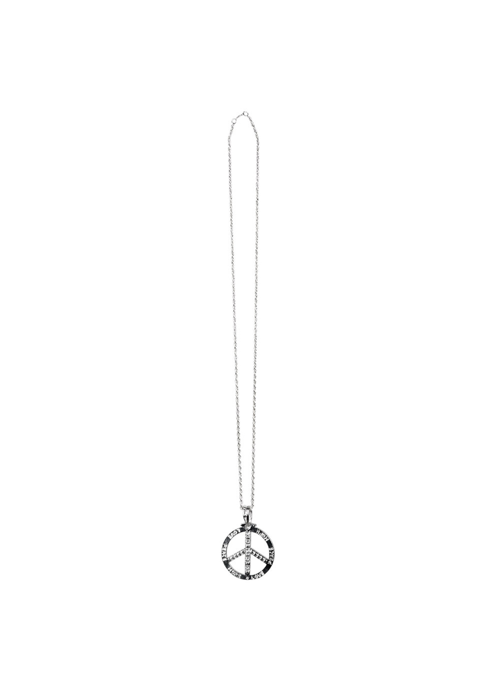 Feestkleding Breda Ketting Peace zilver