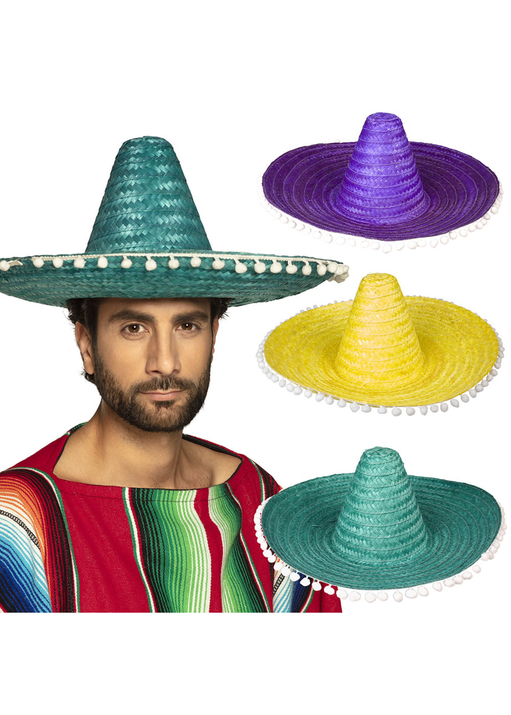 Feestkleding Breda Sombrero Fernando 3 kleuren ass. (Ø 50 cm)